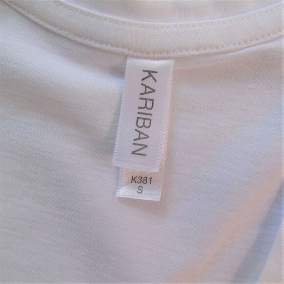 Saint Tropez T Shirt White Short Sleeve Kariban - Picture 6 of 8